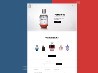 Perfume 2020 trend design logo product design ui web design website