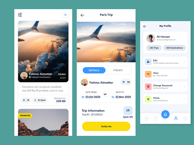 Air Travel 2020 trend app design flight app product design travel travel app