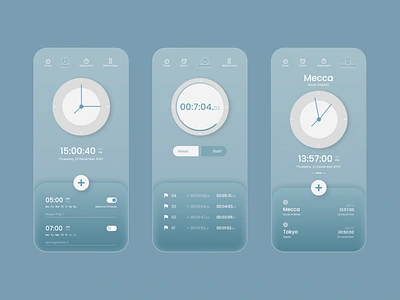 Alarm, Stopwatch, Worldclock alarm alarm app alarm clock alarmclock app ui branding clock app design app dribbble best shot dribbbleweeklywarmup mobile mobile app design simple stopwatch ui ui design uiux ux ux design worldwide