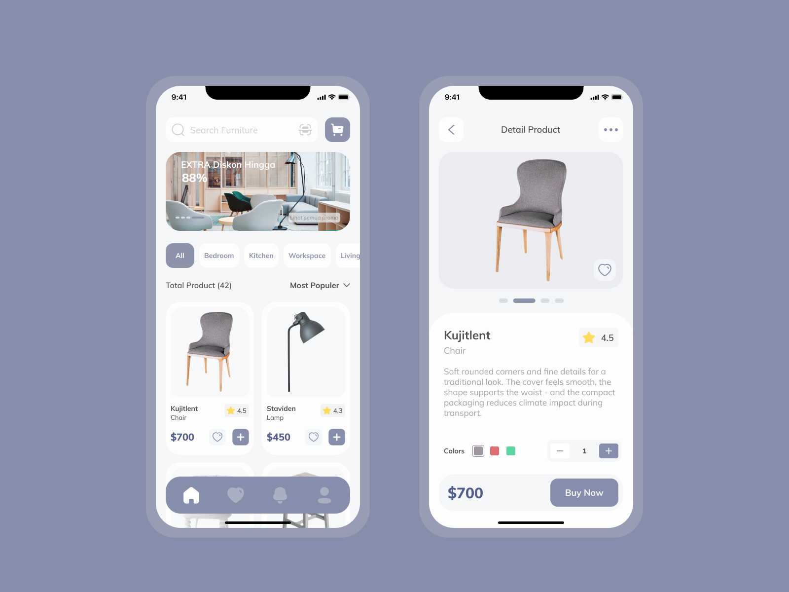 Furniture App by Romdhoni Sani Miliana on Dribbble