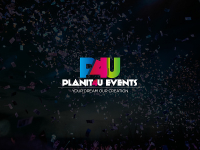 Planit4u Events logo design app art brand branding clean design graphic design illustration illustrator logo mobile type typography ui ux vector web