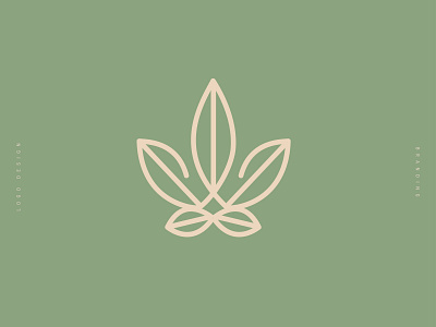 Logo Icon for a cannabis beauty brand brand branding cannabis corporate identity design design. cannabis icon icons illustration logo logodesign logos