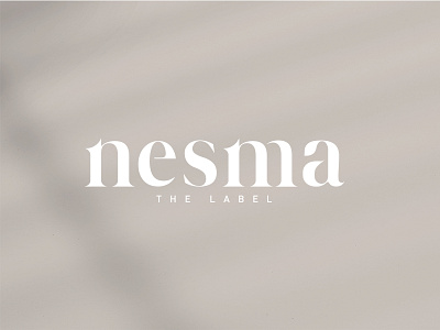 Nesma the label branding brands corporate identity design fashion logo logodesign logos type typographic typography vector