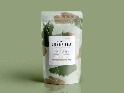 Green Tea Packaging Design Mock Up