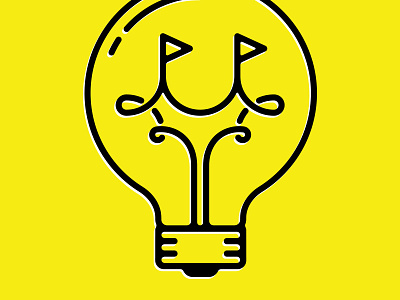 Thinkfest Logo circus tent festival hack a thon hoopla lightbulb think