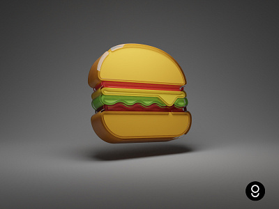 Burger Madness 3d burger graphic design render