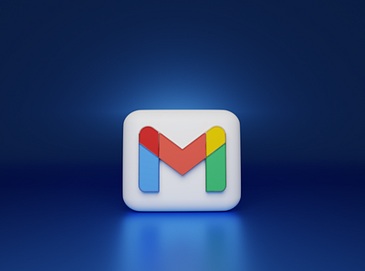 Gmail Icon - 3D Model 3d graphic design logo