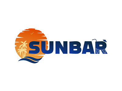 SunBar bar branding coctail fiv frizvan ivanlife logo logotype sun sunbar sunrise sunset vector