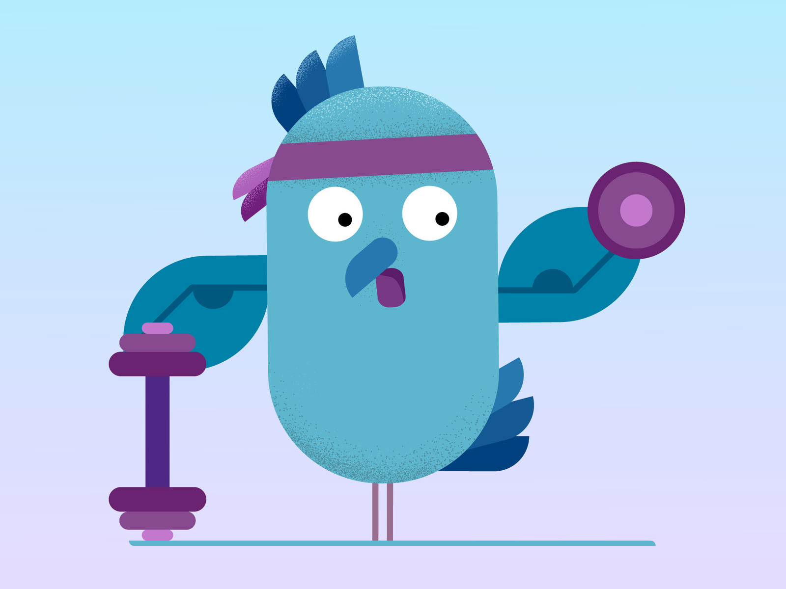 Fitness Bird by Ivan Friz on Dribbble