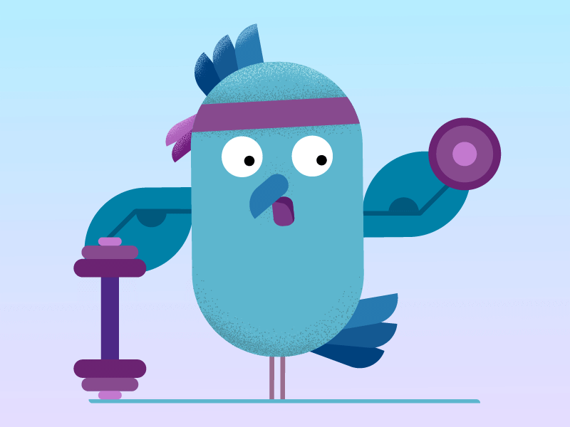 Animation Fitness Bird after effects after effects animation animate animated gif animation animation 2d animation after effects animation design bird fitness fitness logo fitnessbird fiv frizvan gif illustration ivanlife motion motion design motion graphic