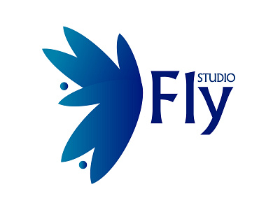 Logo for - "Fly Studio" butterfly butterfly logo design fiv fly flystudio frizvan icon illustration ivanlife landing logo logo design logos logotype studio vector web
