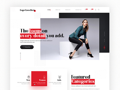 Fashion Website UI