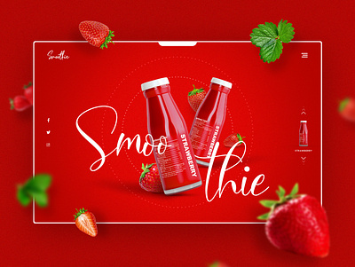 Smoothie UI design illustration smoothie ui ui design web web design