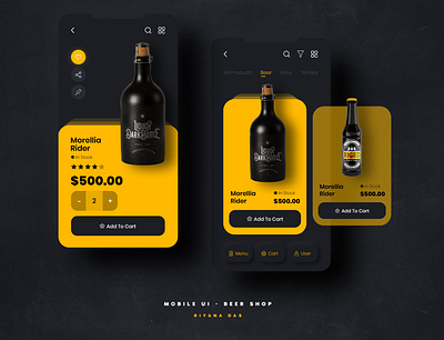 Beer App UI app ui design design illustration ui ui design visual design