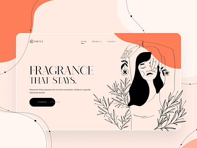Perfume landing UI landing page ui ui ui design visual design web web design
