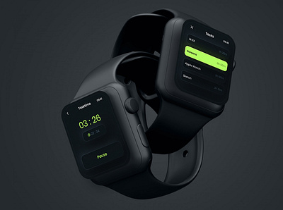 Skeumorphic UI for Apple Watch Apps design ui ui design visual design
