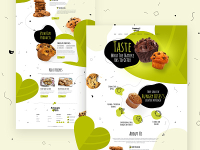Bakery Shop UI design landing page design landing page ui ui ui design web design website design