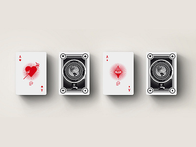 Playing Cards aces card clubs design diamonds globe hearts illustration playing spades suite