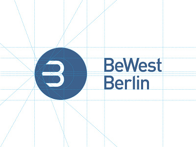 Logo Grid Bewest Berlin berlin bewest branding construction grid identity logo monogram ociostudio type typography west
