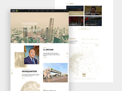 Tiens Website Layout