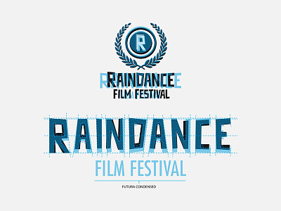 Raindance Logo re-design branding festival film grid logotype ociostudio raindance type typography