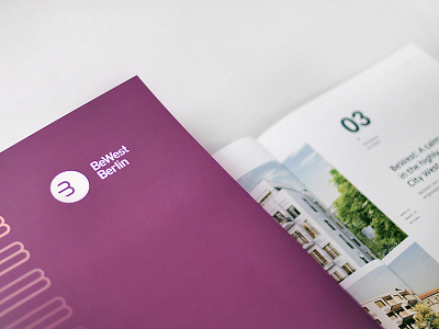 BeWest Brochure berlin bewest branding brochure estate identity logo minimal monogram ociostudio real west