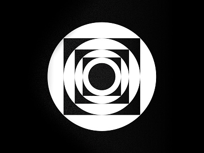 O 36daysoftype 36daysoftype blackandwhite circle geometric letter lettering o ociostudio shapes square type