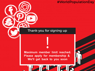 World Population Day- Social Media Post design graphicdesign illustration socialmedia socialmediamarketing socialmonkschennai