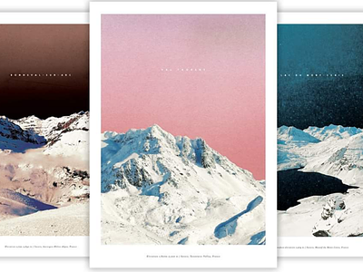 Mountain Posters alps art collage fance lake landscape mountains peak photography pink poster print snow sunset winter
