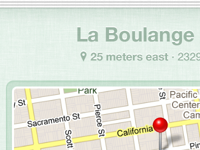 Place detail green gving helvetica neue ios ui