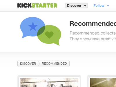 Recommended blue bluegreen green helvetica helveticons kickstarter web