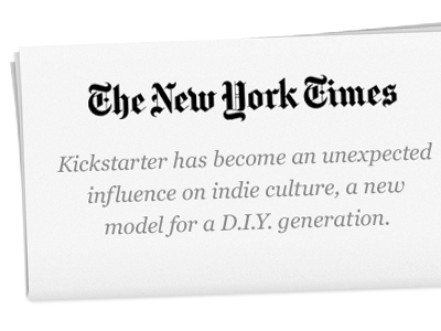 NYT ♥ Kickstarter georgia kickstarter nyt quote