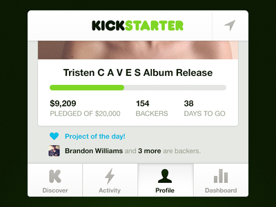 Kickstarter for iPhone