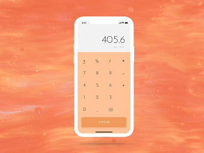 DailyUI - calculator calculator daily daily ui dailyui orange ui