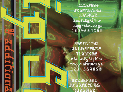 Blip Script Type Specimen Poster