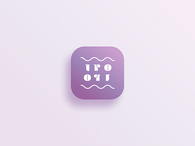 dailyUI - app icon app design icon japan japanese logo purple seriflogo skincare