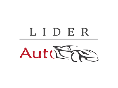 Logo Lider Auto art black branding car color colors concept design georgia icon idea illustration logo logoconcept logodesign logoinspiration red shape vector