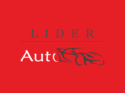 Logo _ Lider Auto autoshop black branding car color design georgia icon idea illustration logo logoconcept logodesign red symbol vector