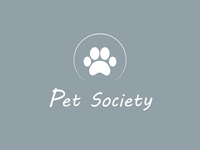 Logo _ Pet Society branding care design icon idea logo logoconcept paw pet