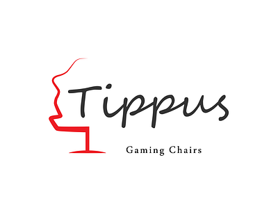 Tippus _ Gaming Chairs branding chair color design furniture gaming icon idea illustration logo logoconcept logodesign luxury red vector