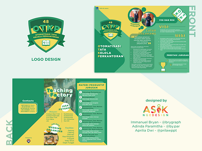 TRIFOLD BROCHURE DESIGN adobe adobe illustrator branding brochure design indonesia jakarta logo smkn 48 jakarta tri fold brochure vector