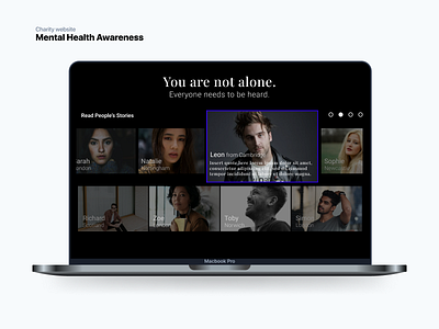 Mental Health Awareness design ui ux web