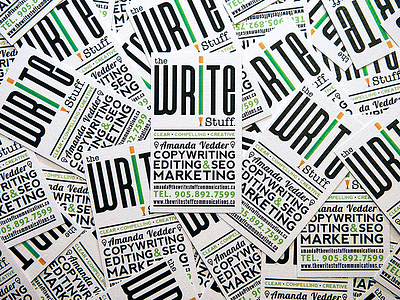 The Write Stuff Business Cards