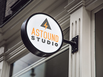 Astound Studio Logo astound branding design logo mark sign signage studio typography