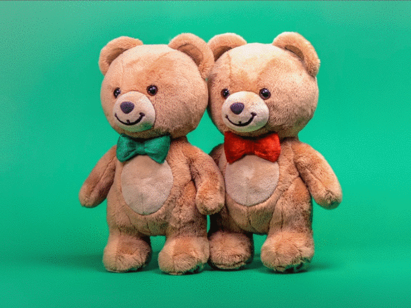Bear Hug Bears animation bears butter design fun gif green hug peanut ties web website