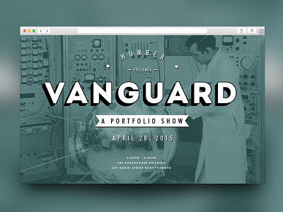 Vanguard Portfolio Show creative design homepage minimal portfolio retro science show site theme ui web