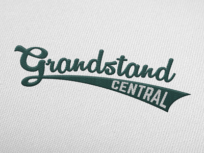 Grandstand Central drawn hand illustration lettering logo logotype sports typography wordmark