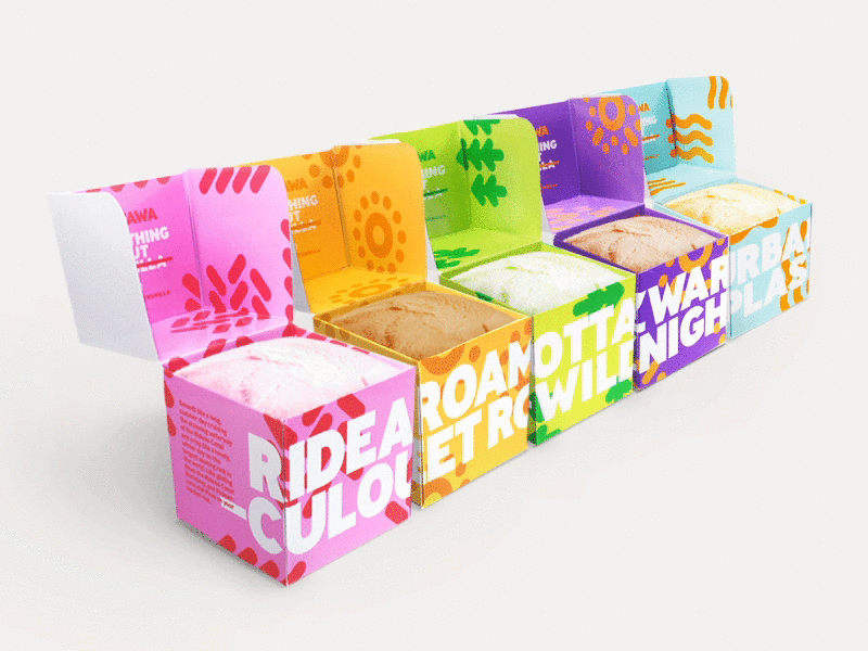 Not Vanilla Ice Cream animation branding colour gif gif product ice cream intro motion photography