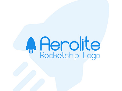 Aerolite: Rocketship Logo Daily Logo Challenge Day 1 branding dailylogo dailylogochallenge design graphic design icon illustration illustrator logo minimal minimalist typeface