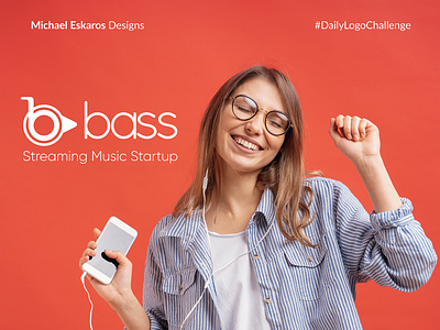 Bass: Streaming Music Startup - Day 9 50dailylogochallenge adobe illustrator adobe photoshop branding dailylogochallenge dance music dance party design graphic design illustration illustrator logo logo design meditation mood music music app music player player streaming app